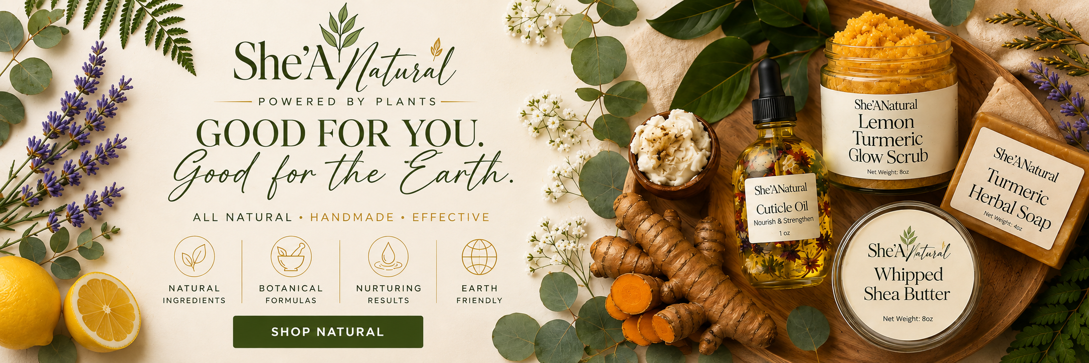 She'A Natural — powered by plants